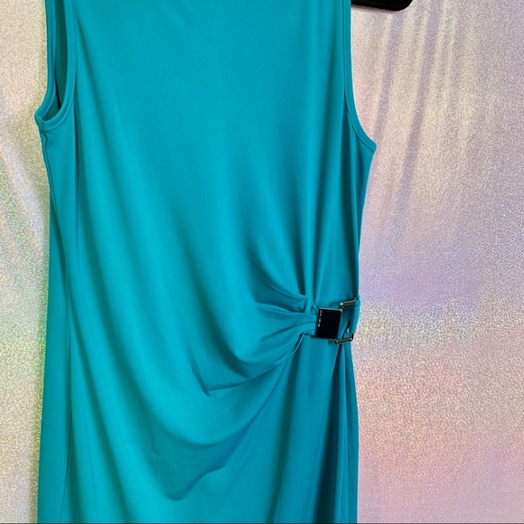 Michael Kors | Tile Blue Dress with Side Buckle - Picture 2 of 8